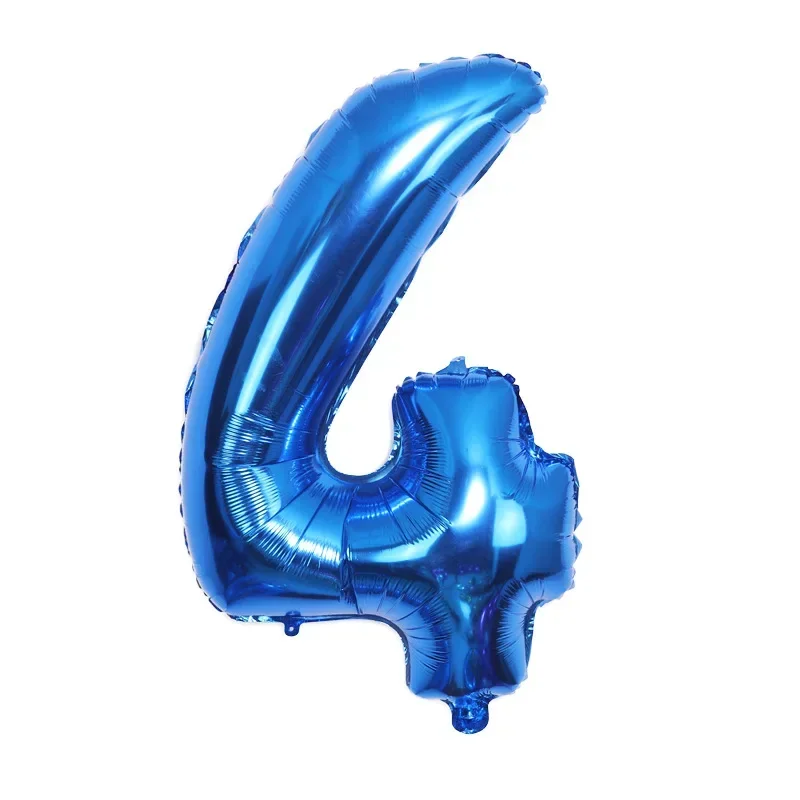 1 Pc 32 Inch Foil Balloon Number 0 1 2 3 4 5 6 7 8 9 Boys Girls Birthday Party Decorations Deep Blue Balloons Party Supply