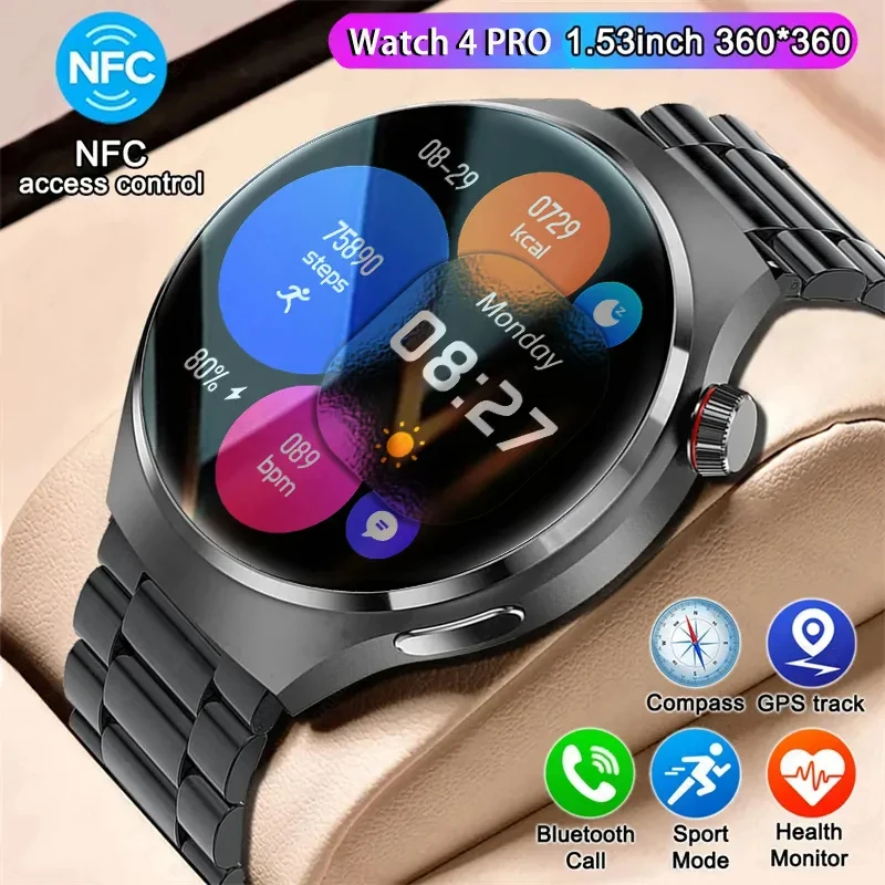 

GEJIAN 360 AMOLED HD Screen Watch For Men Smart Watch Bluetooth Calling Smartwatch 2023 Fashion Sports Clock New Smartband Man