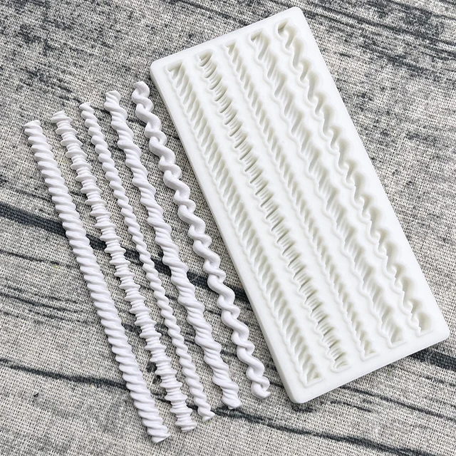 Öt Kötelek Szilikon Penész Cukorcraft Csokoládé Cupcake Sütő Gyanta Szerszámok Fondant Sütemény Díszítő - Image 2