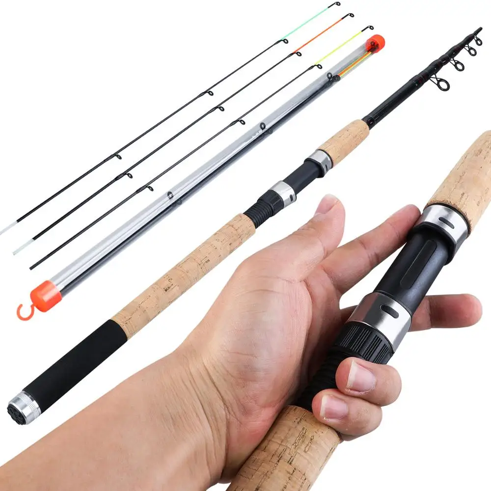 SougayilangFeederFishingRodTelescopicSpinning6SectionsCarbon