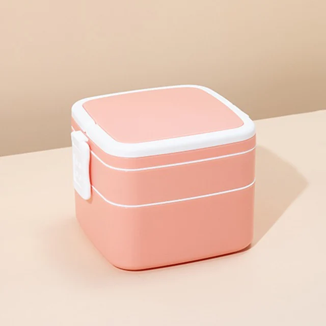 YFMHA 1000ML Bento Box with Handle Square Food Thermos Fruit Food