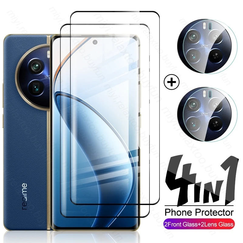 

Защитное закаленное стекло 4 в 1 для Realme 12 Pro + Pro Plus