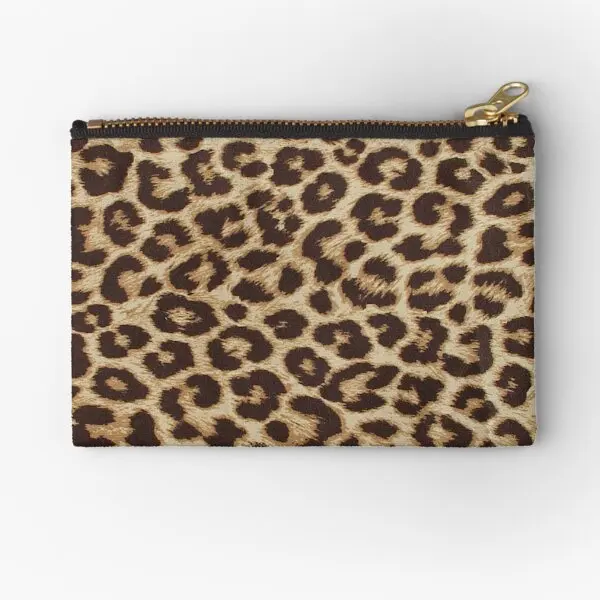 

Leopard Print Zipper Pouches Packaging Wallet Men Key Underwear Storage Coin Cosmetic Bag Pocket Small Panties Money Women