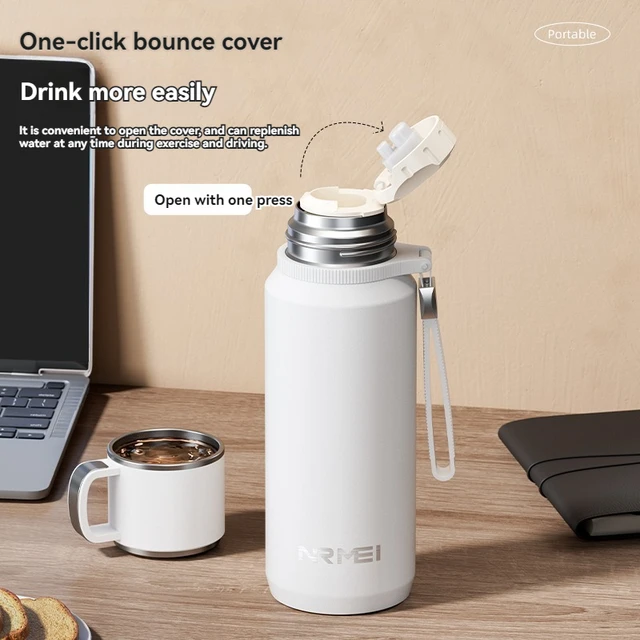 1.5L Thermos water bottle Stainless Steels Vacuum Flask Hot Coffee tea Water Heat Preservation Bottles Cold Tumbler drinkware 4