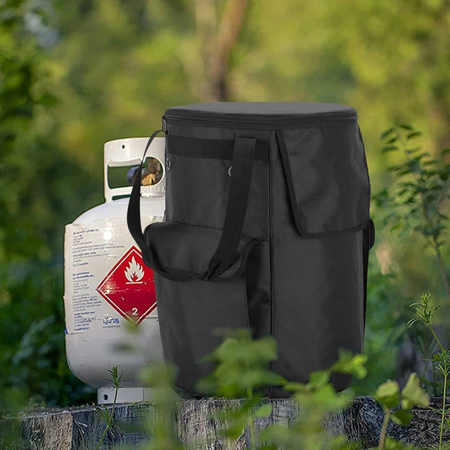 600D 20 Font/30 Font Propán Tartály Burkolat Fényvédő Por Vízálló Bbq Grill -Kályha -Védő Kültéri Gáz Palack Tartályzsák Zsebekkel - Image 6