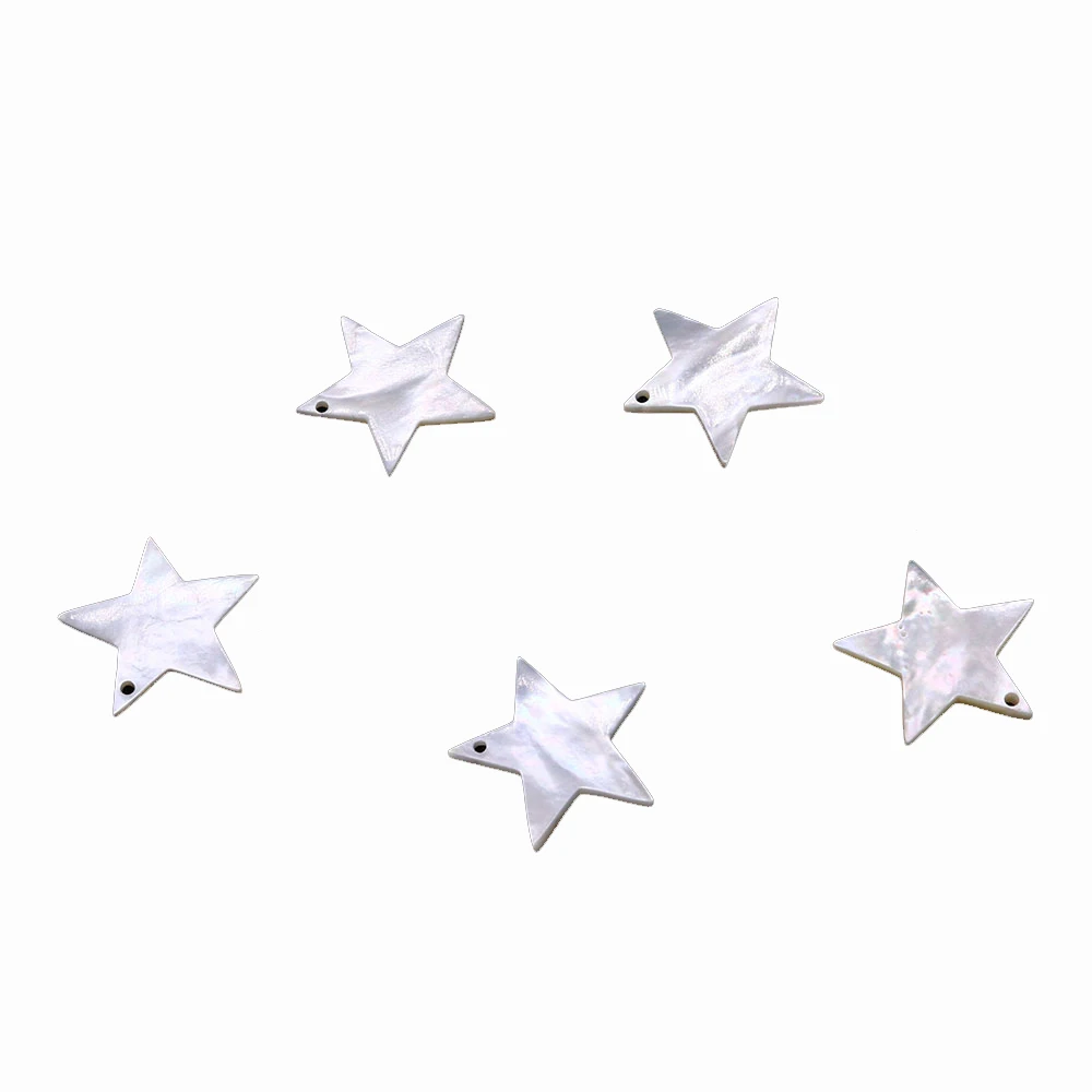 

10pcs Natural Seawater Shell Beads for Jewelry Making Supplies Pentagram Charms Diy Necklace Bracelet Earrings Craft Accessories