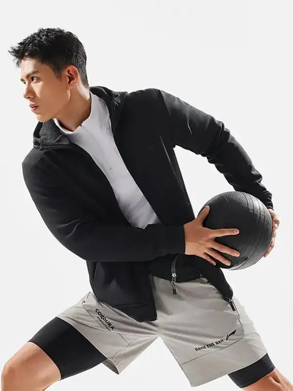 리닝 남성용 레귤러 핏 후드 오픈 가디건 스웨트셔츠 따뜻한 폴리에스터 섬유 지퍼 클로저 스포츠웨어 캐주얼 아웃도어 기어