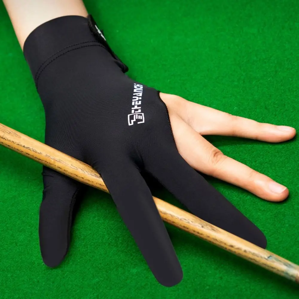 Left Hand Billiards Glove Non Slip Breathable Three Fingers Glove Elastic Snooker Billiard Glove Fitness Accessories