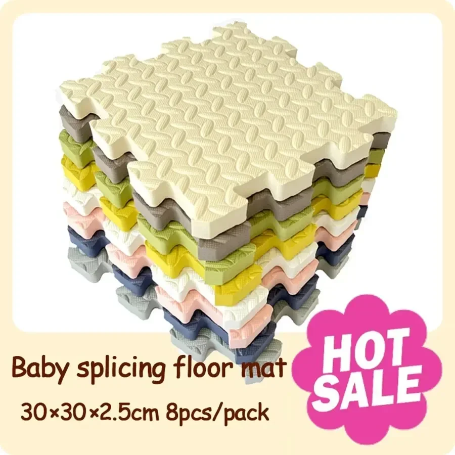 Thickened 2.5cm Puzzle Mat Baby Play Mats  baby gym Children Room Activities Mat For Baby Interlock Floor Carpet 30*30CM 2