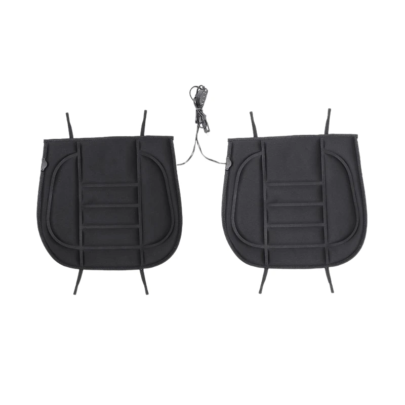 Universal12VCarHeatedSeatCoversDoubleCarFrontSeatCushion