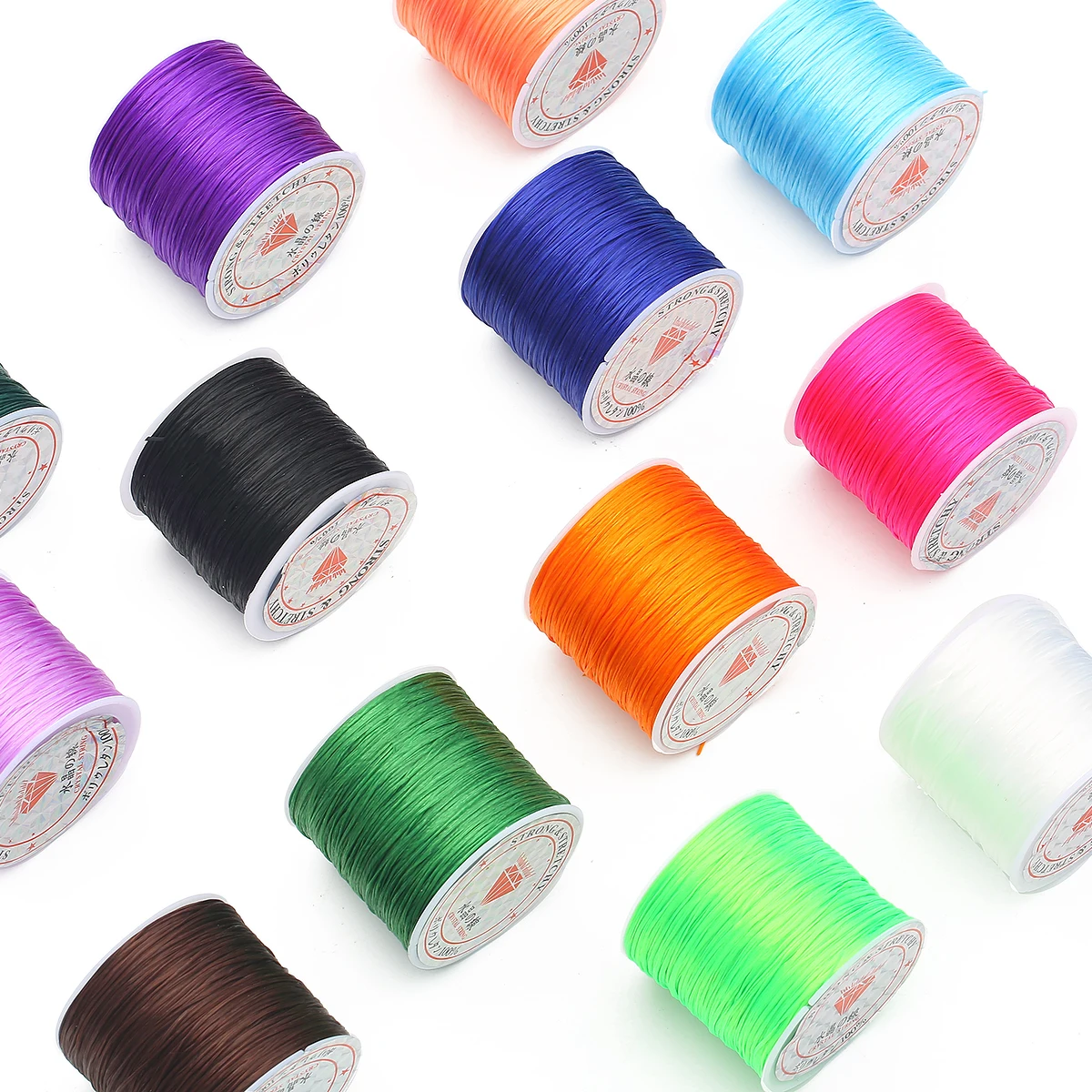 8M/Roll 0.7mm Colorful Rubber Crystal Cord For Handmade DIY Beading Stretch  Thread Rope Elastic Line Making Sewing Supplies