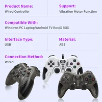Wired Game Controllers for Android TV Box/Windows PC/Arcade Box/PS3/Emulators/Retro Game Consoles with Dual Vibration Gamepad - Image 2