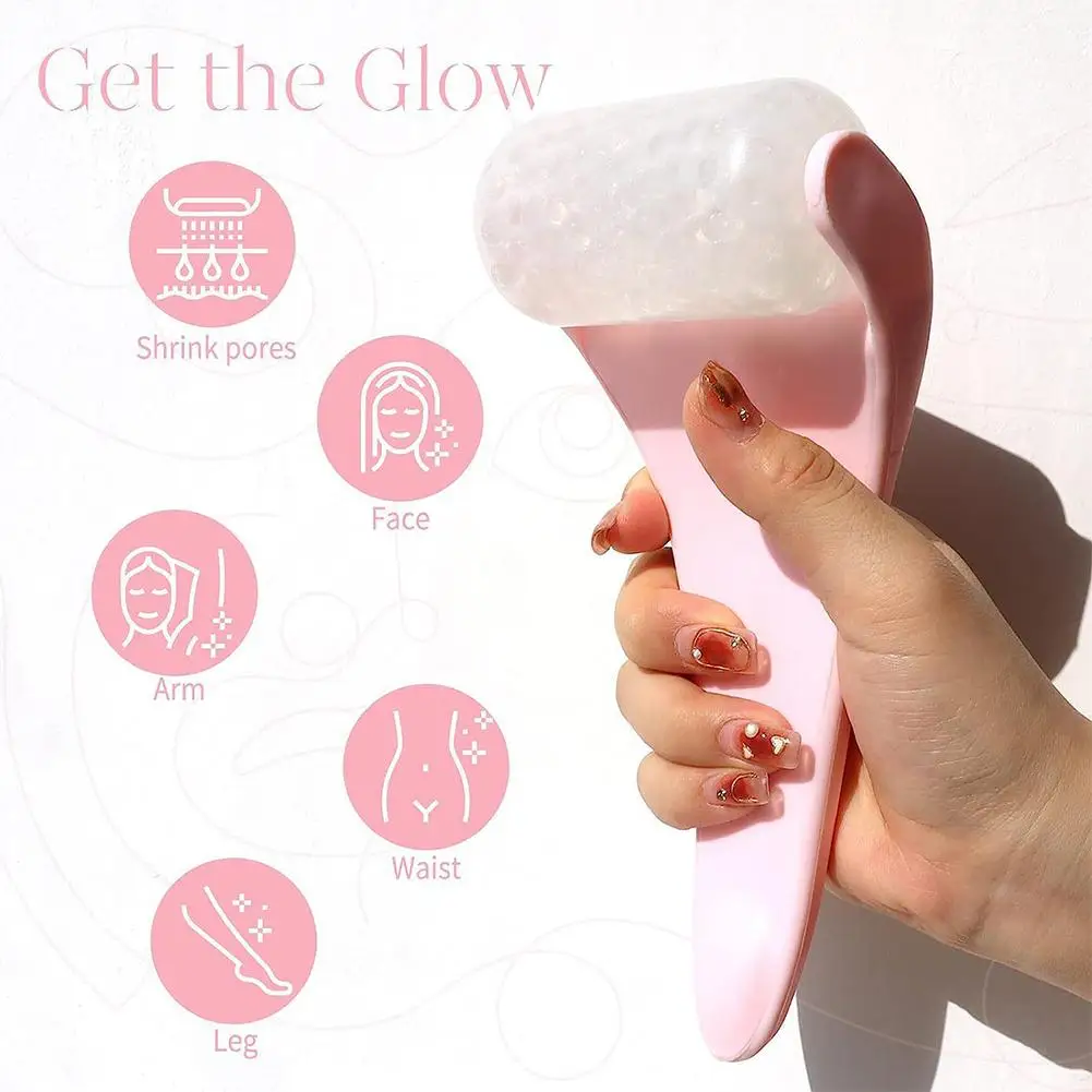 Revitalizing Facial Ice Roller: Reusable Cooling Massager for Puffiness & Dark Circles Reduction, Skin Calming Beauty Tool