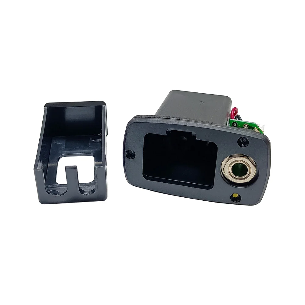 Gitarrenteile 9V Batteriegehäuse Halter Abdeckbox für Akustikgitarre Bass Pickup Schwarz von 1 Stück – Detail 14