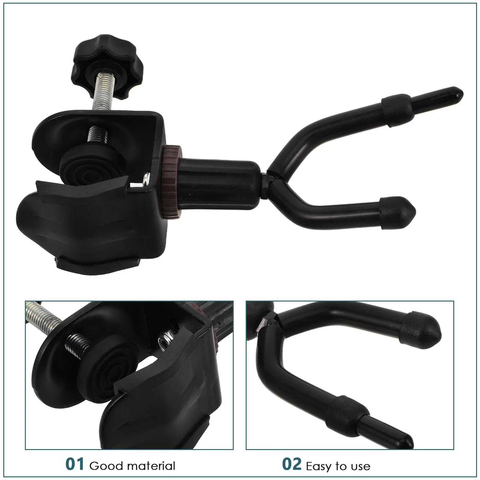 휴대용 바이올린 후크 음악 스탠드 홀더 악보 보관을위한 작은 바이올린 지지대 랙 벽 마운트 안티 스크래치 디자인