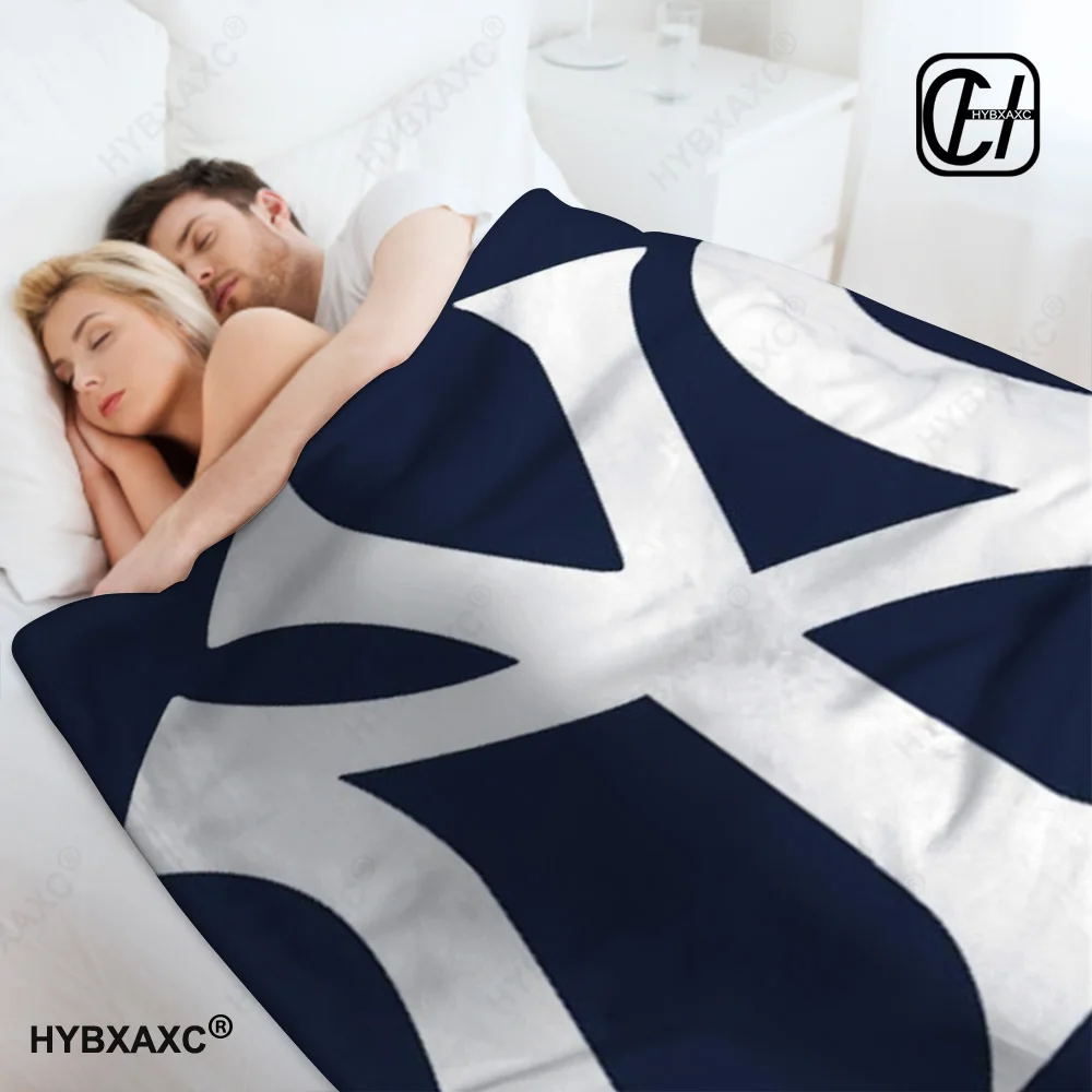 Baseball Team Logo Flannel Blanket for Kids Soft Comfortable Blankets Home Travel Blanket High Quality 3