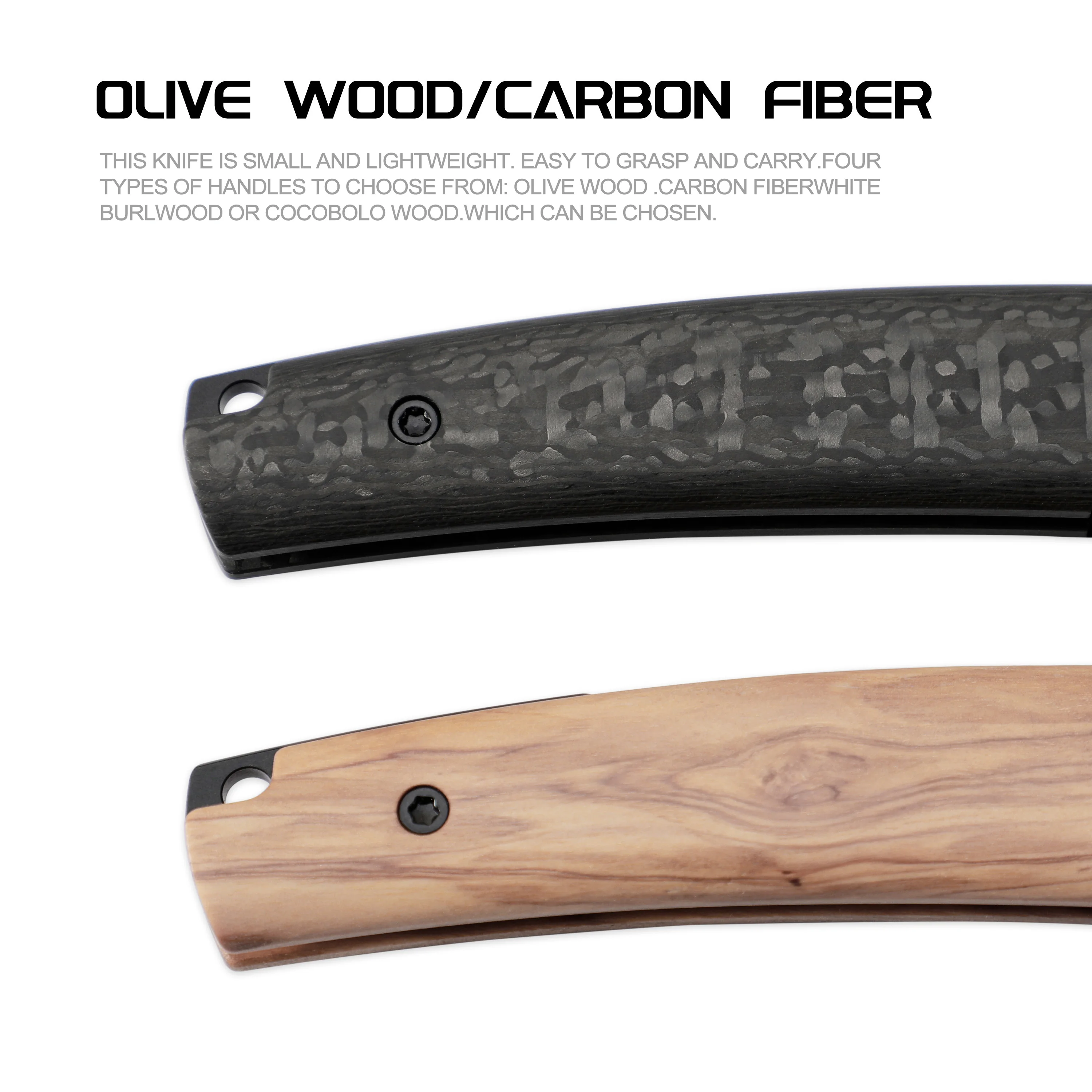 Petrified Fish PF719 Folding Knife 14C28N Steel Wood Handle Satin