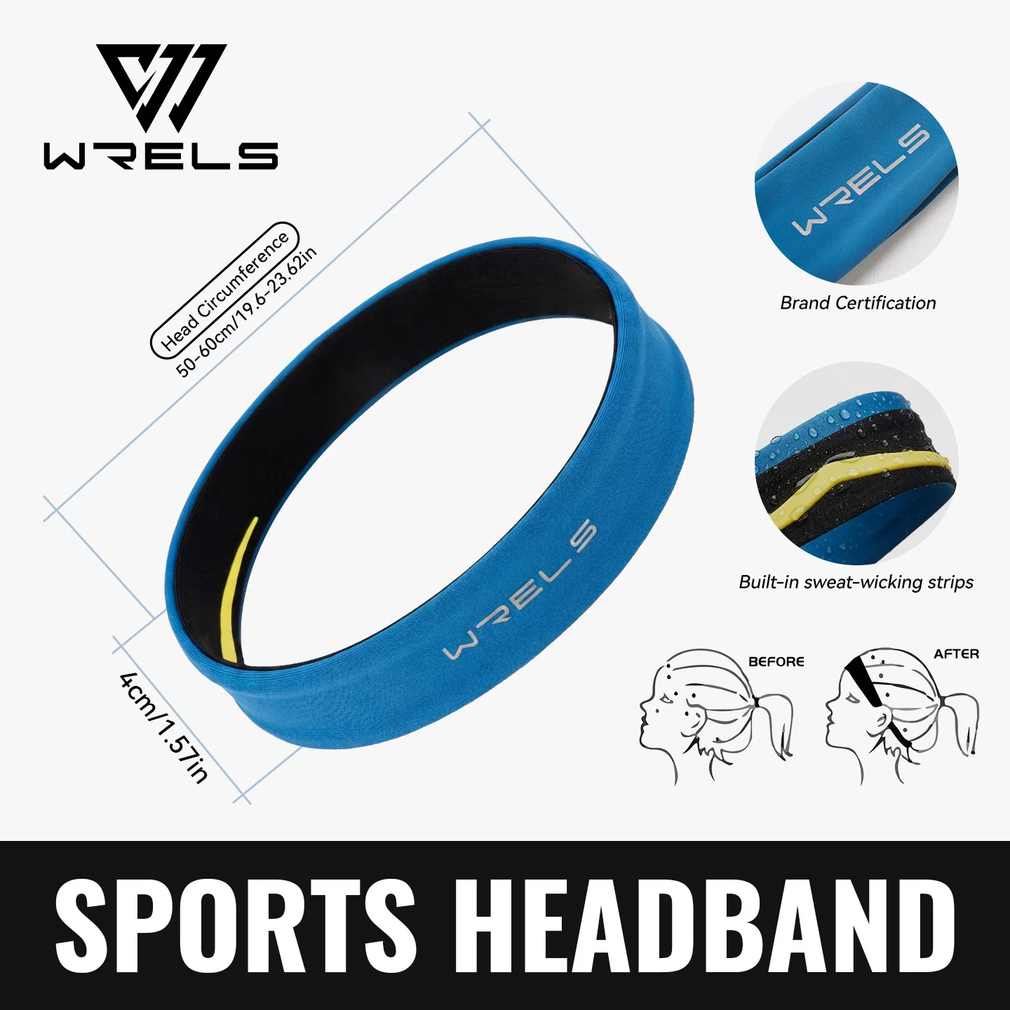 Unisex Yoga & Fitness Sweat-Wicking Headband