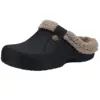 Crestar Women and Men Fur Lined Clogs Memory Foam Warm Fuzzy Slippers New Winter Waterproof Indoor Outdoor Comfortable Slippers 1