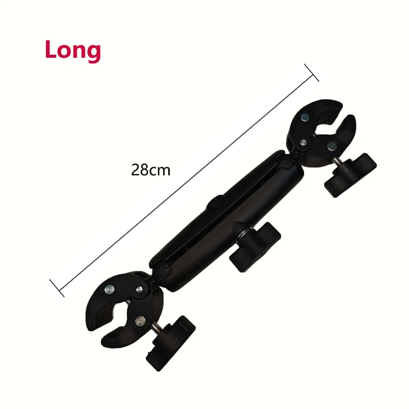 Support Fixation Double Pince pour Moto GoPro Insta360 X3 X4 X5
