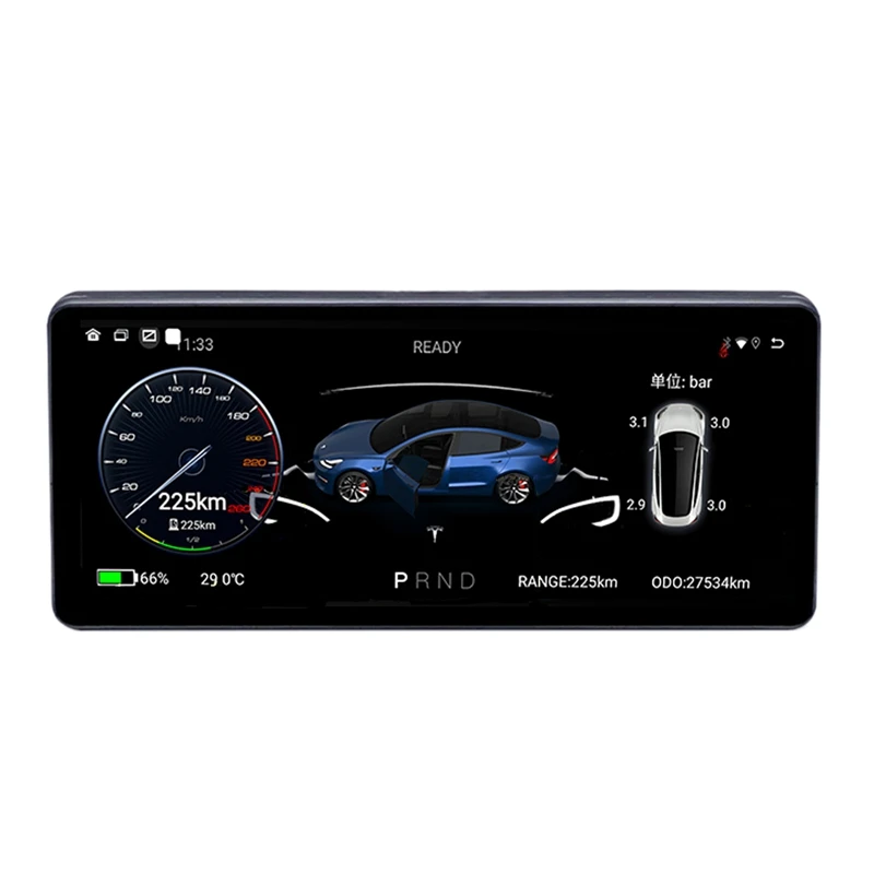 

8.8 Inch Smart Screen For Tesla Model 3 Model Y With Dashboard Information With Wireless Carplay And Android Auto