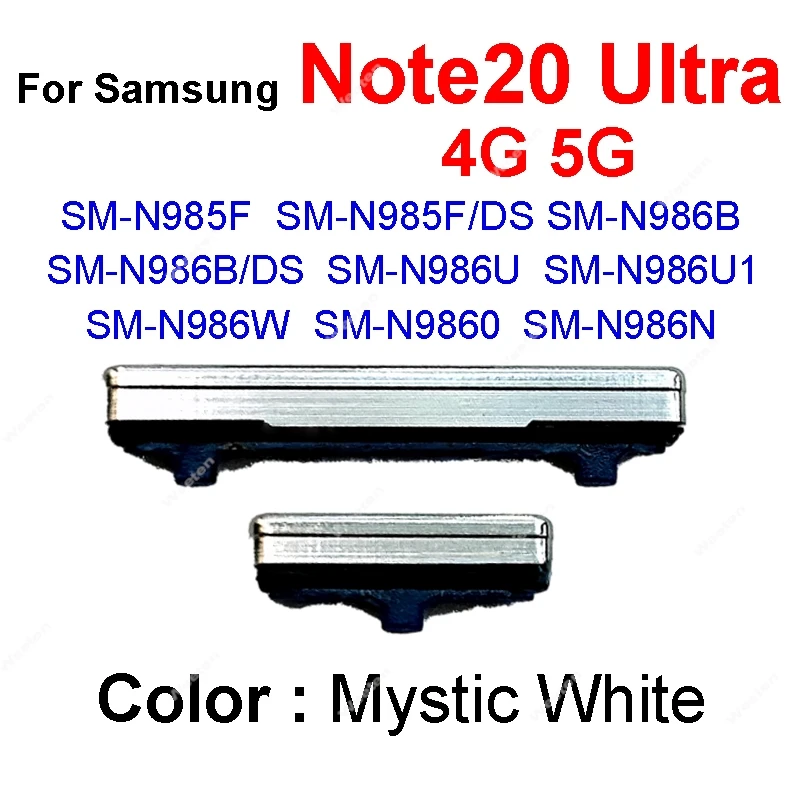 Volume and Power Side Button Replacement for Samsung Galaxy Note20 Ultra - Keypad Repair Component