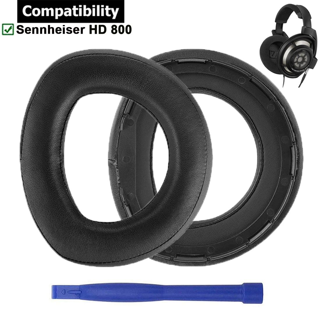 

Elite Sheepskin Replacement Earpads Ear Pads Cushion Muffs Repair Parts for Sennheiser HD800 HD 800 Headphones Headsets