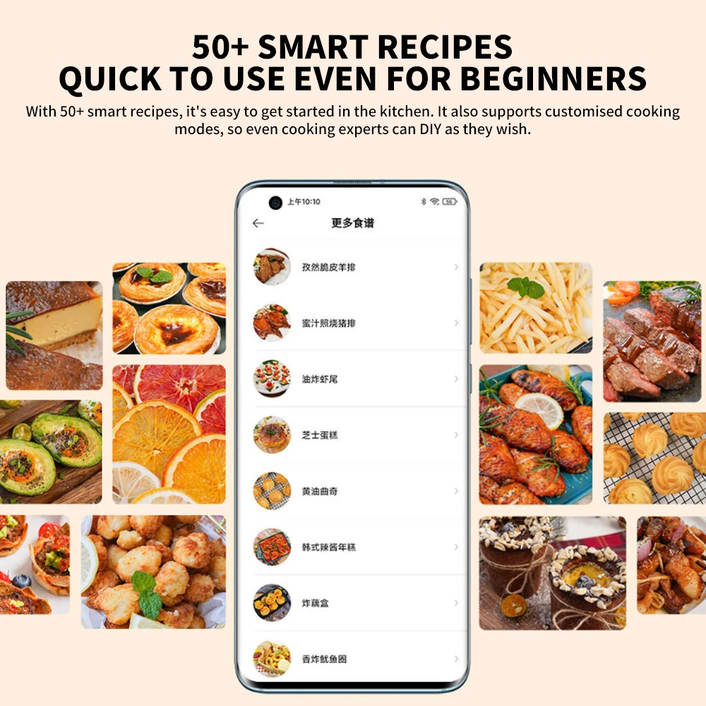 Xiaomi MAF01 Mijia Smart Air Fryer 3.5L Oil Free Mijia App Control description image 7