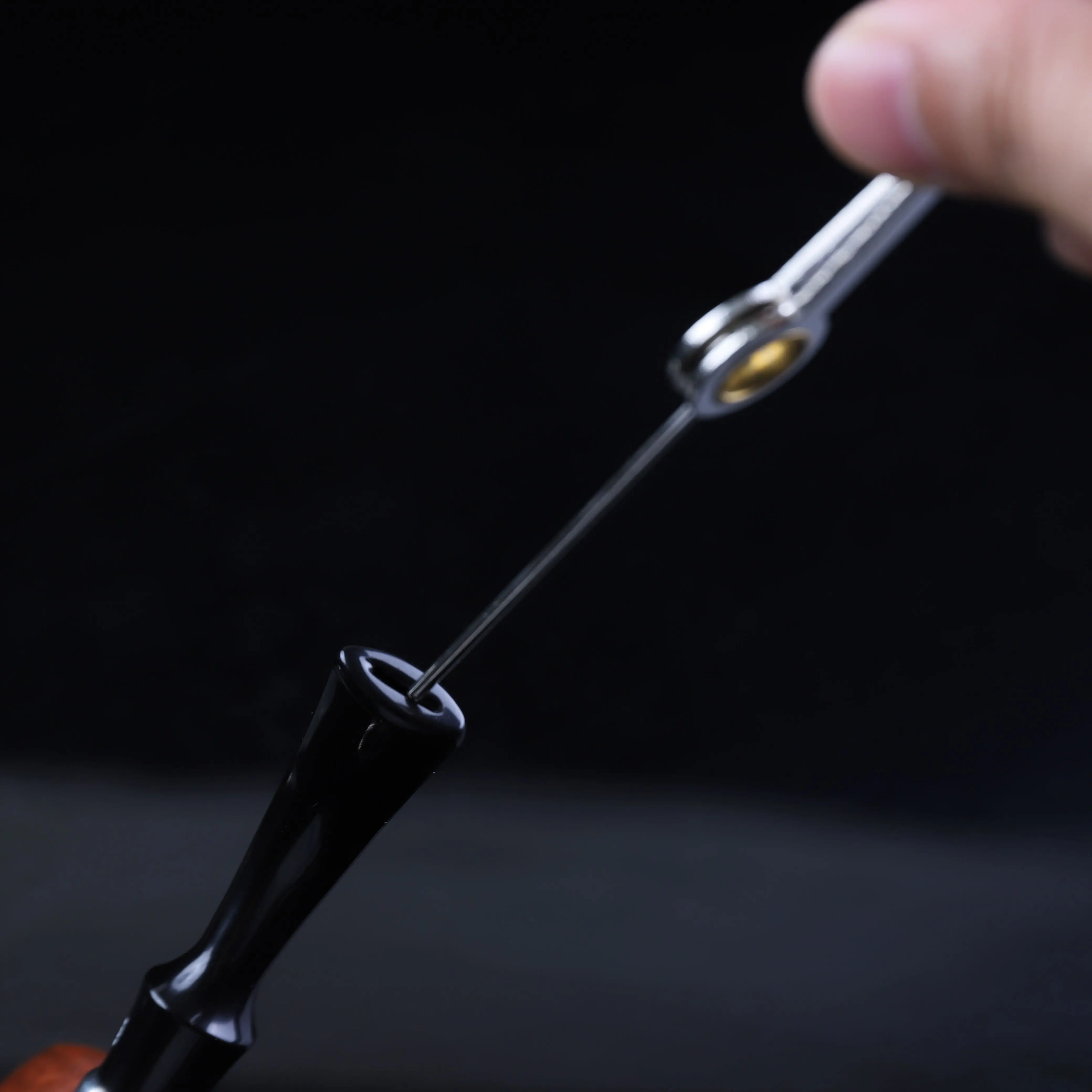 Stainless Steel Smoke Tool tobacco Knife Briar Pipe Clean Tobacco pressing rod cigarette holder needle pipe knife 3 in 1