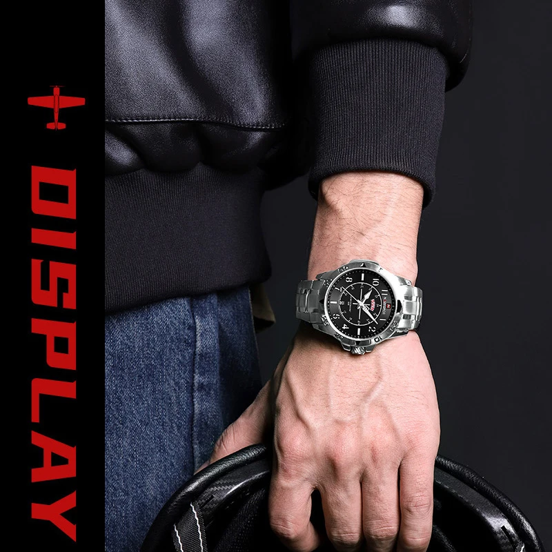 Fashion Style NAVIFORCE Men's Wristwatch Stainless Steel Waterproof Man Quartz Clock Classic Business Watches Relogio Masculino