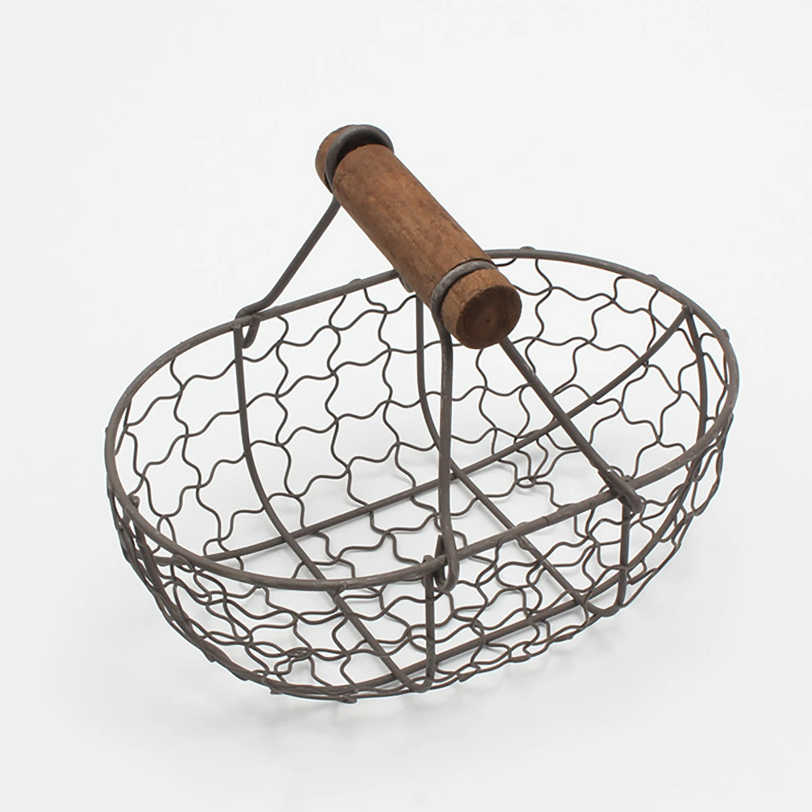 Details about   AB_ Simple Geometric Fruit Vegetable Wire Mesh Metal Basket Storage Bowl Contain 