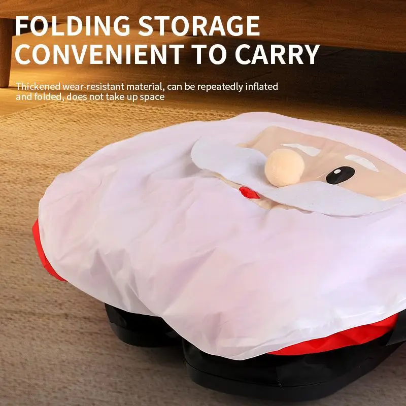 2.4G Remote Control Inflatable Santa Claus Self Standing Electric 360&deg;Rotation Music Toys Kids Christmas Gifts
