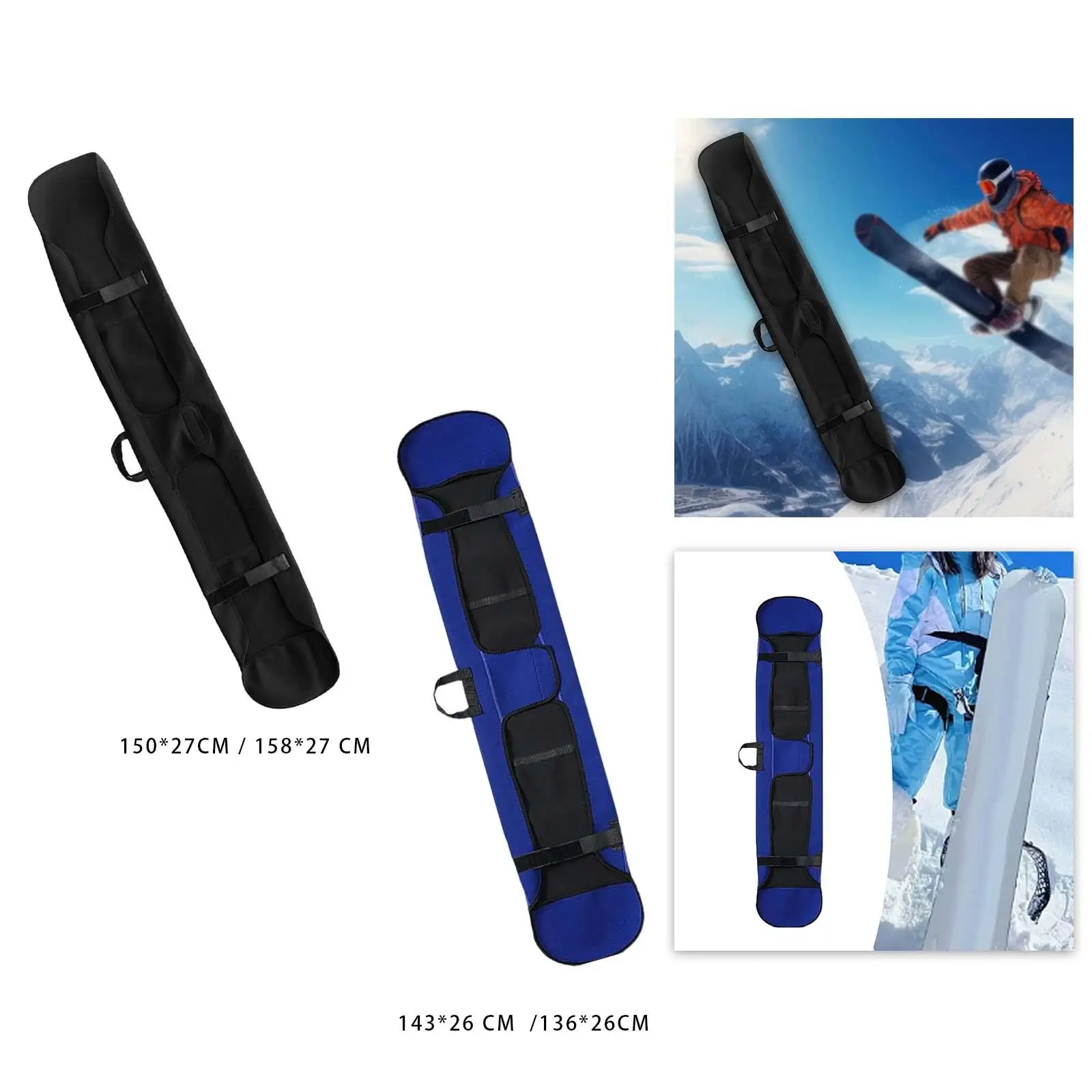 Snowboard Bag Sleeve Cover with Handle Portable Equipment Soft skate bags