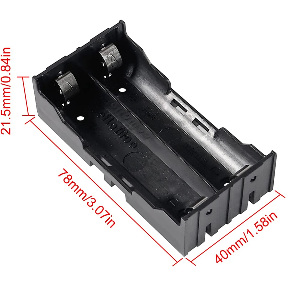 Lot De 4 Supports Pour Batteries 18650 - Renforcez Vos Montages électroniques - Noir - 9