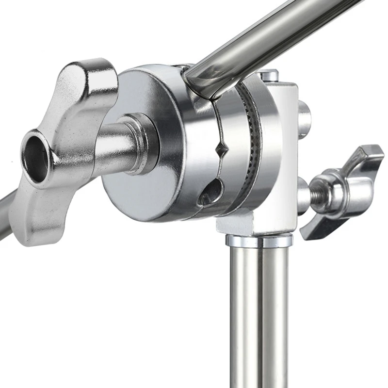 Full Metal Grip Head Long Handle For Boom Arm Extension Cross Bar Light Stands Heavy Duty C-stands For Photography Studio