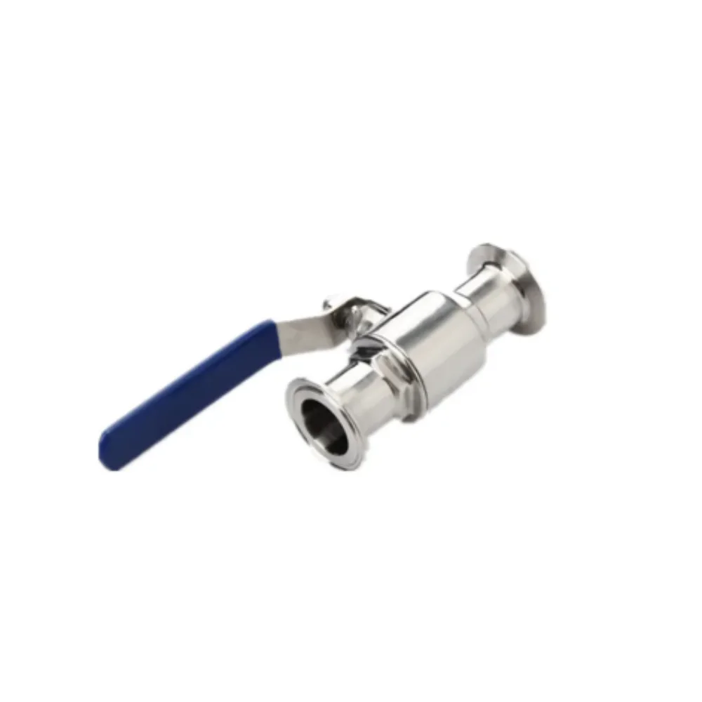 2 51mm 304 Stainless Steel Sanitary Ball Valve Tri Clamp Ferrule Type with Handle Ball Valve