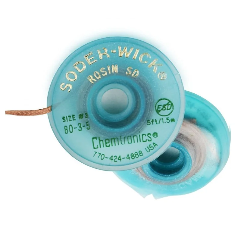 Antistatic De-soldering Braid Wick for Lead-free Solder Wire 10pcs/lot