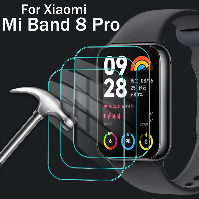 

Tempered Glass for Xiaomi Mi Band 8 Pro Screen Protector HD Hardess Anti-scratch Protective Cover Film for Xiaomi Mi Band 8pro