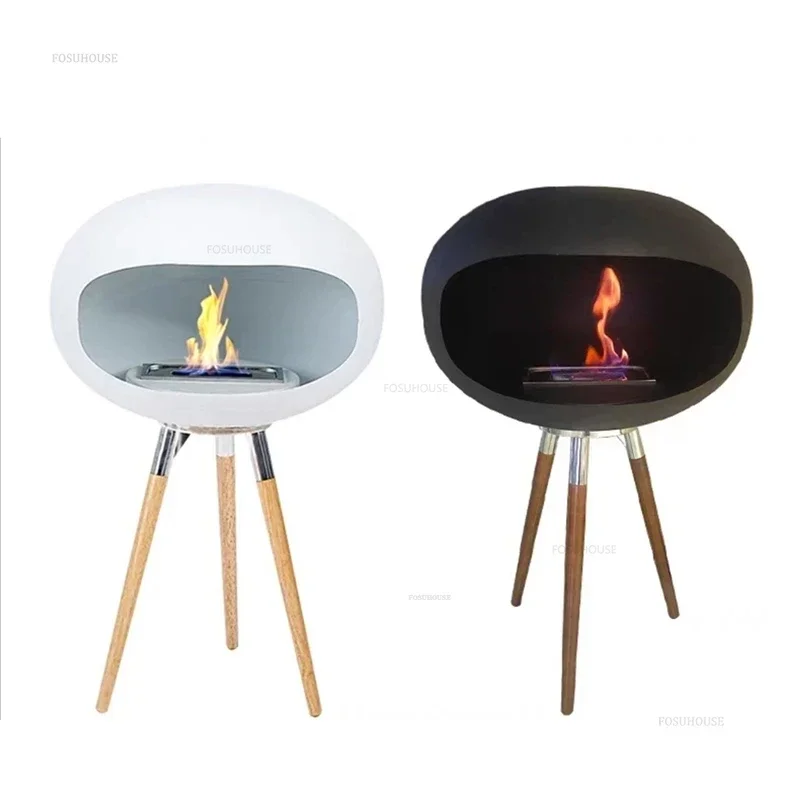 European Style Floor-standing Fireplaces Villa Homestay Decoration Home Living Room Fireplace Heater Modern Designer Ornaments