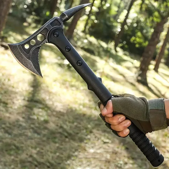 1 Portable Axe, Multifunctional Survival Axe, Pointed Axe, Hammerhead Axe, Chili Axe, Sharp, with a High Toughness Handle 6