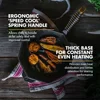Kitchen cookware frying pan, modern design style, very suitable for home, commercial use size 18.31 x 11.1 x 3.5 inches 5