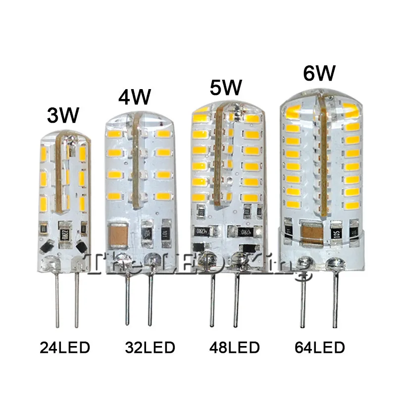 Bombilla LED G4 De 12V, Lámpara De Ángulo De Haz 360, 3W, SMD2835