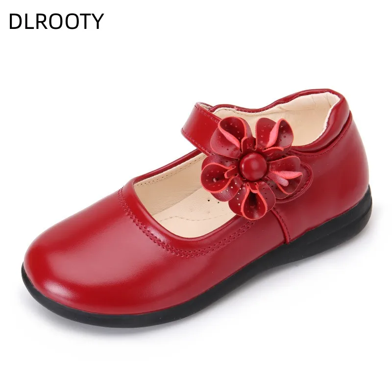 

Children Mary Janes British Style T-strap Three Colors Vintage 26-38 Little Girl's Leather Shoes All-mtach School Kids Flats