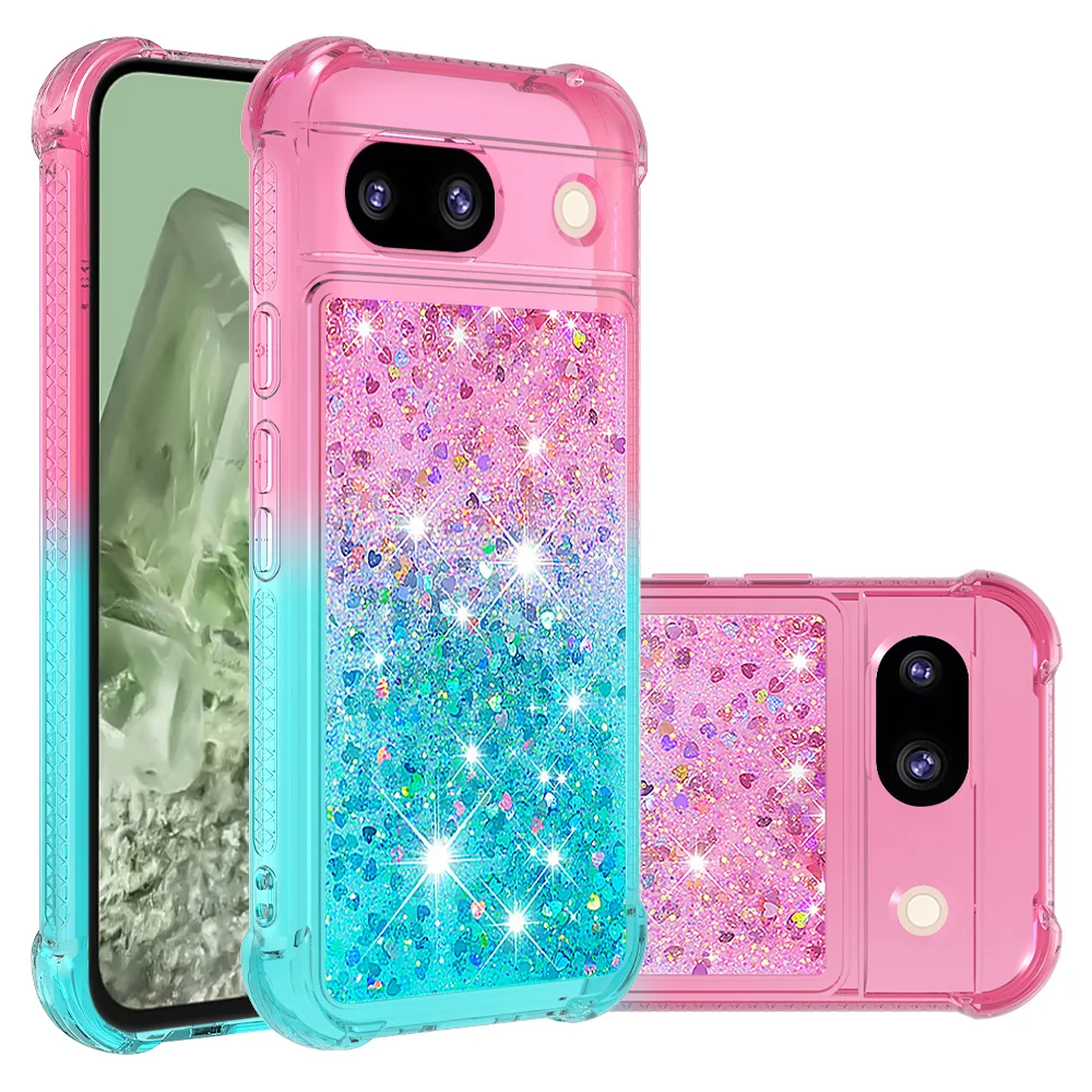 Custodia Glitter Liquida Quicksand Per Google Pixel 8A Cover Per Telefono Pixel 8 Custodia Protettiva In Tpu Antiurto Funda Pixel8 Pro Caso