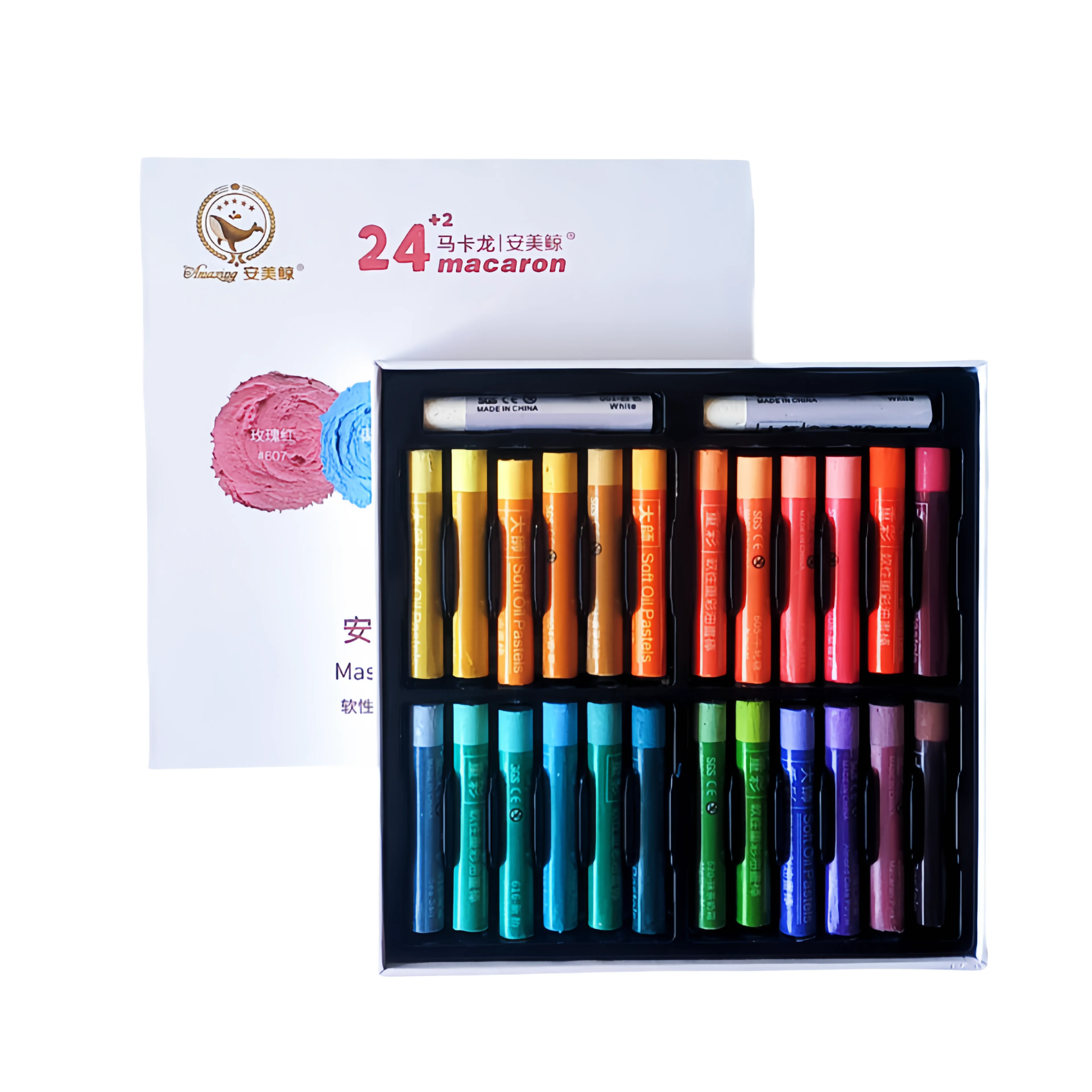 Master Heavy Color soft heavy color oil painting stick 24 colors + 2 white