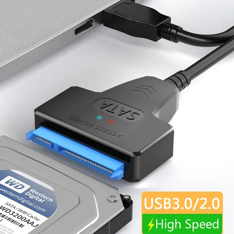 SATA zu USB 3,0/2,0 Kabel Bis zu 6 Gbps für 2,5 Zoll Externe HDD SSD Festplatte SATA 3 22 Pin