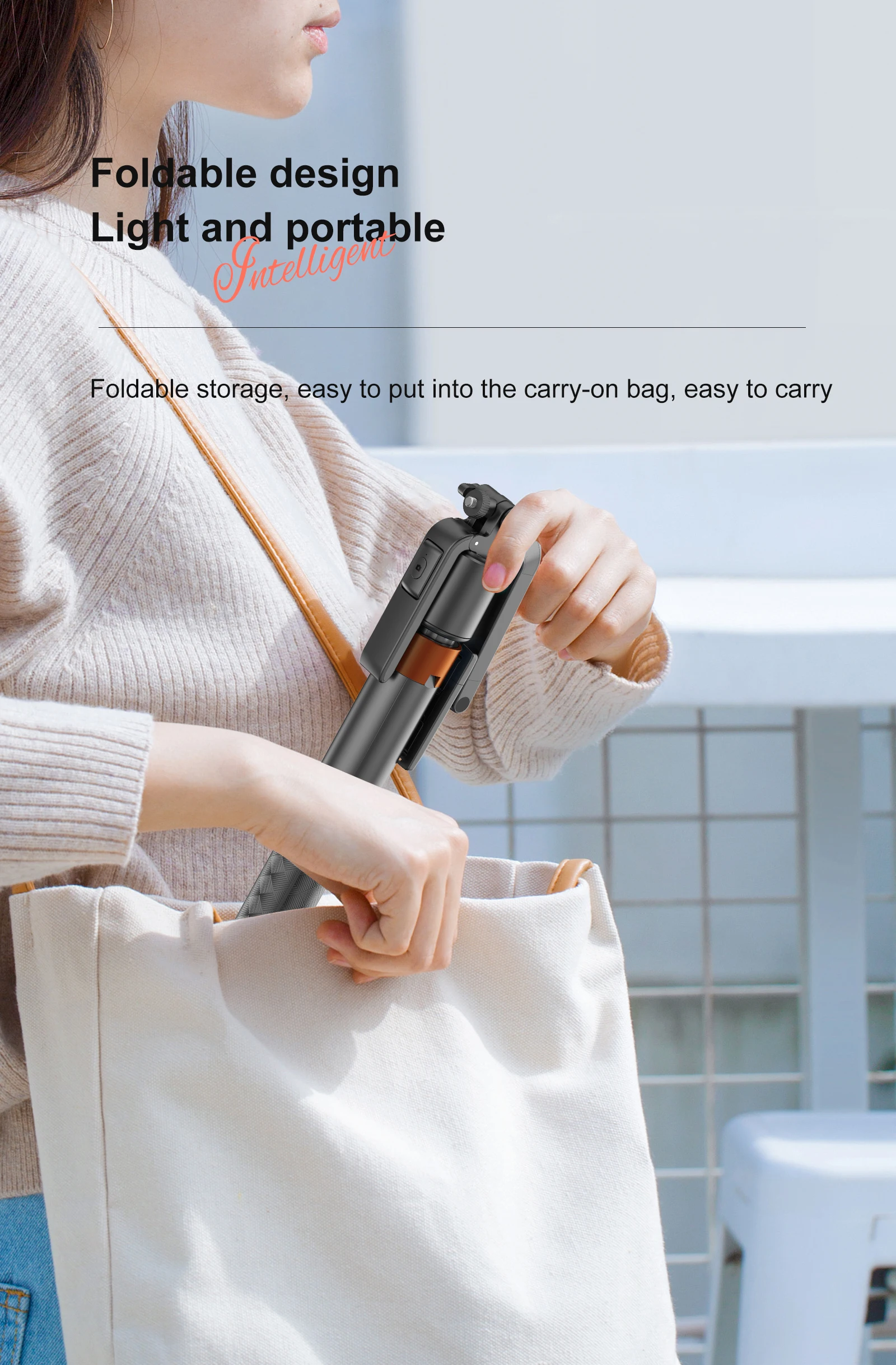 Description Picture 2 of item360°Rotation Phone Stabilizer Holder Gimbal Blueteeth Facial Tracking Selfie Stick Desktop Face Tracking Tripod for Mobile Video