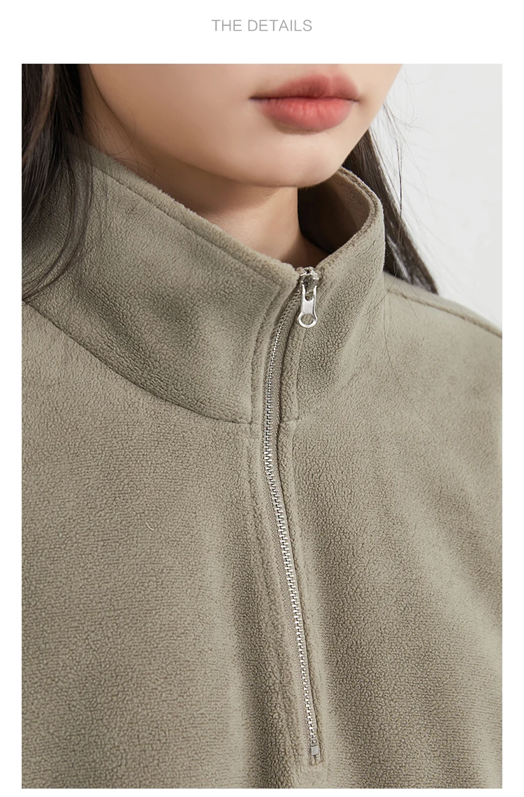 CHIC VEN Women Sweatsuit Loose Casual New Granular Velvet Stand Collar Female Top Pants Set for Woman Sport Autumn Winter 2025 Image 14