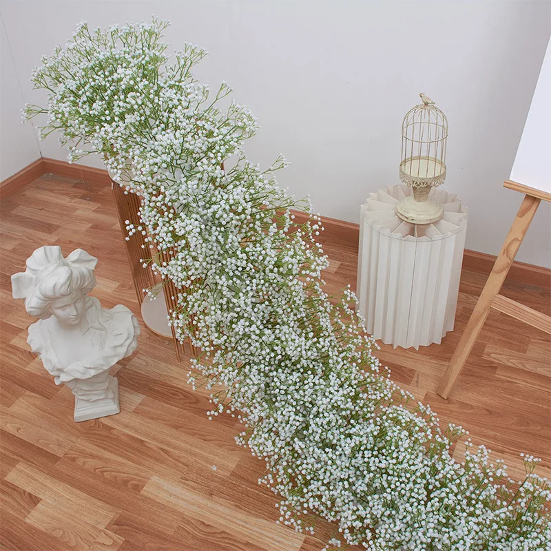 Babybreath Flower Row Artificial Flowers for Wedding Decoration Arch  Background Arrangement Dinner Table Decor Gypsophila Props - AliExpress