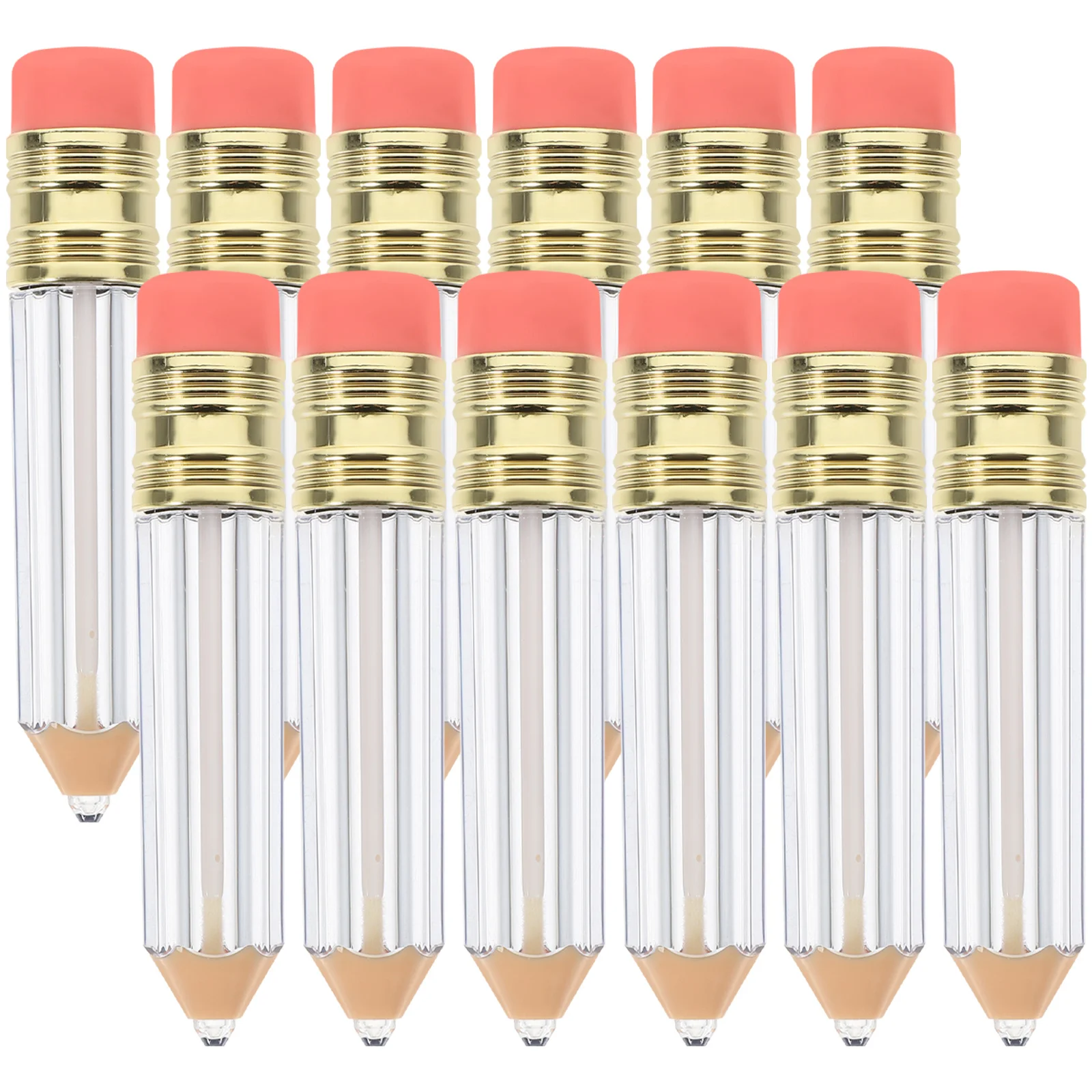 

Pencil Shaped Empty Lip Gloss Tubes Containers Gloss Tubes Containers Clear Mini Refillable Lip Oil Bottles